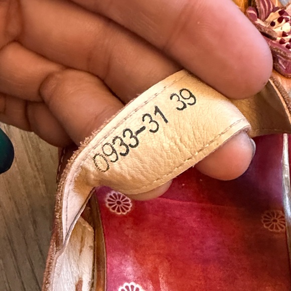 Skye Trubelle Leather Platform Clogs Slippers On Floral size 39 - Picture 13 of 13